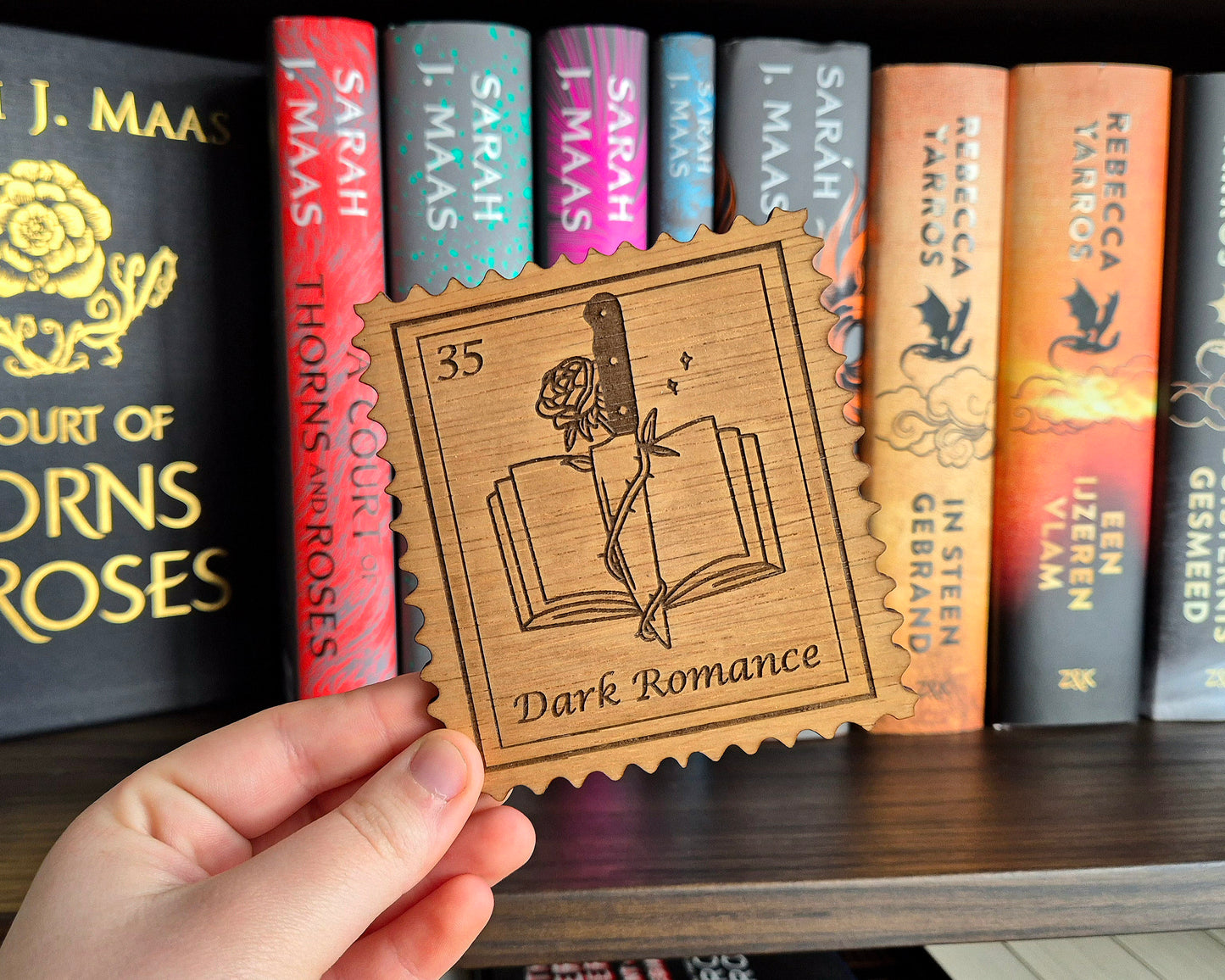 Bookish Stamp Coaster - Dark Romance