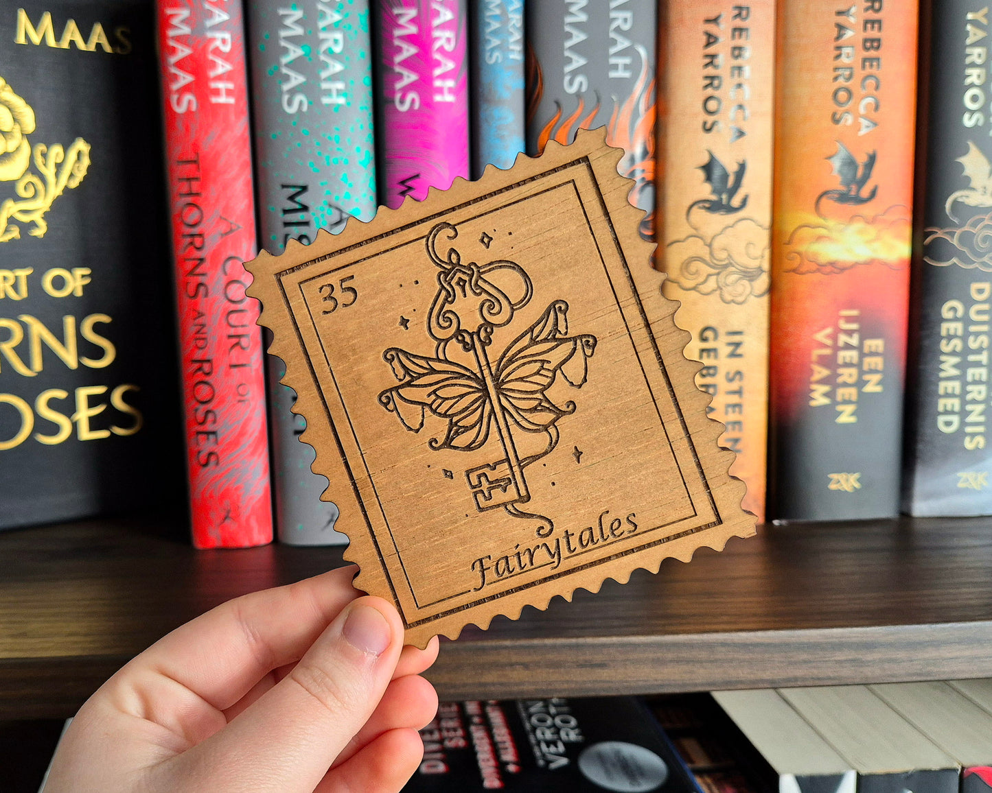 Bookish Stamp Coaster - Fairytales