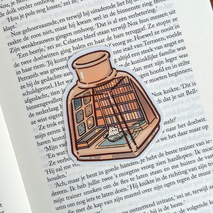 Bookish Sticker - Library in a Bottle