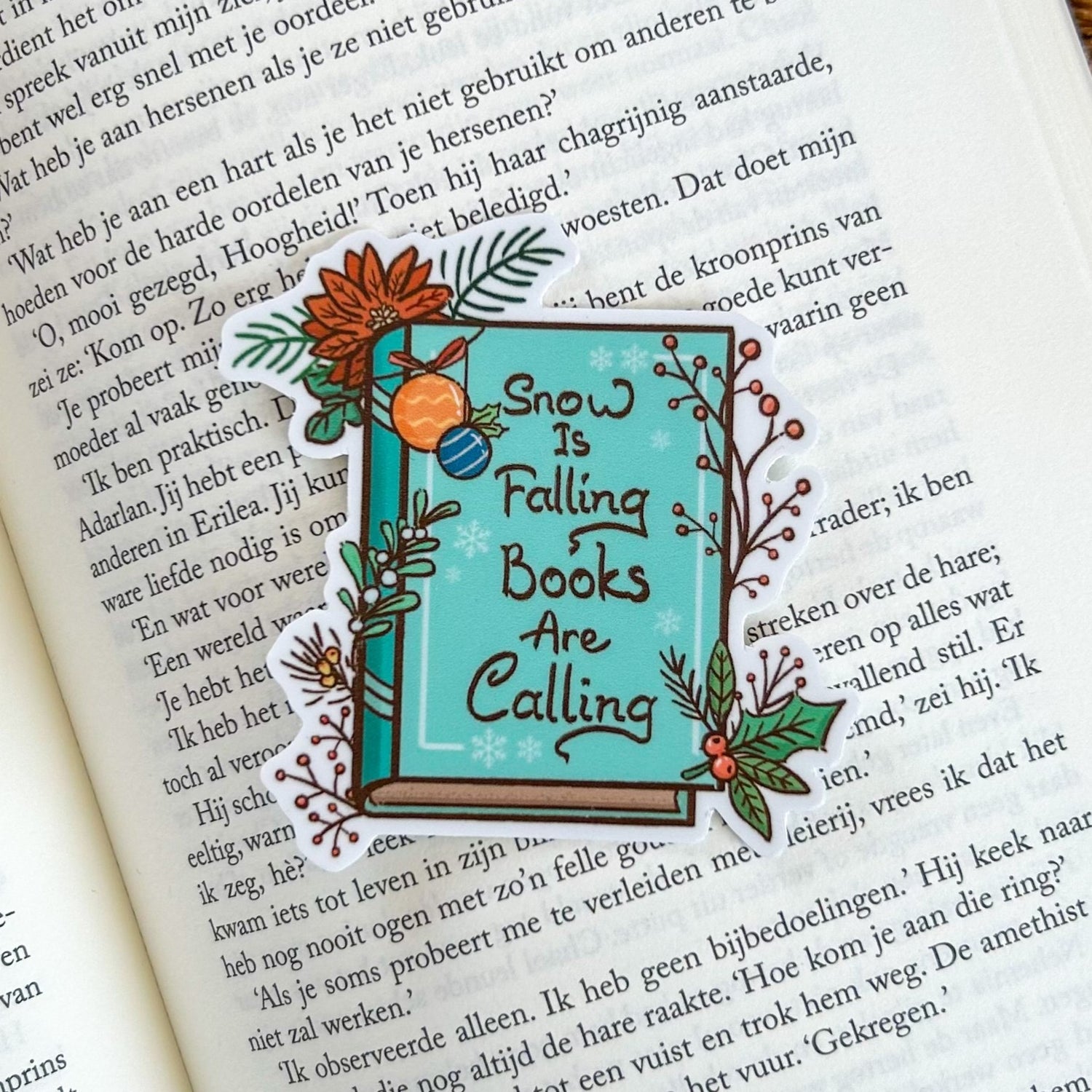 Bookish Sticker - Snow is Falling