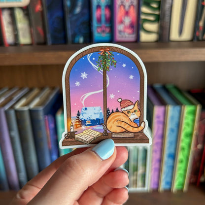 Bookish Sticker - Winter Window