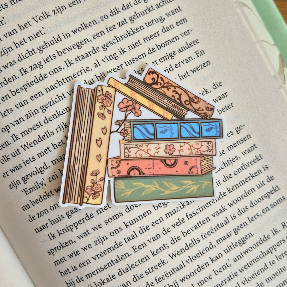 Bookish Sticker - Book Pile