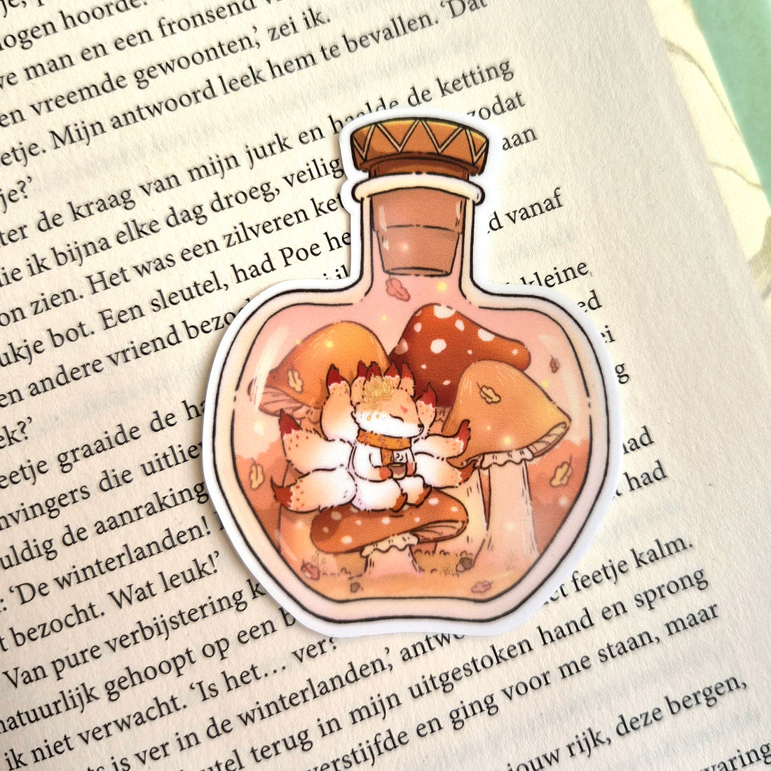 Bookish Sticker - Autumn Kitsune Potion