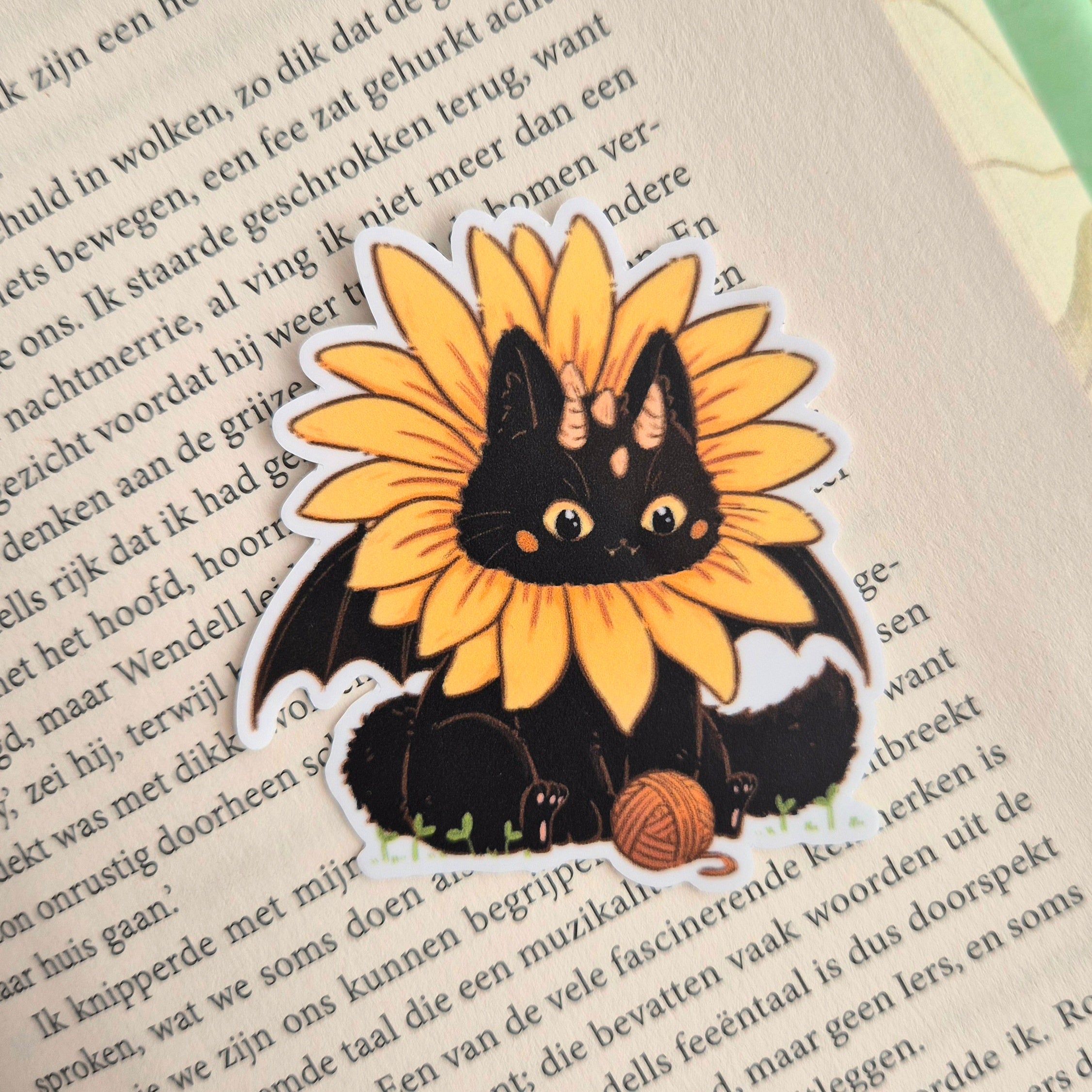 Bookish Sticker - Draakat Zonnebloem 