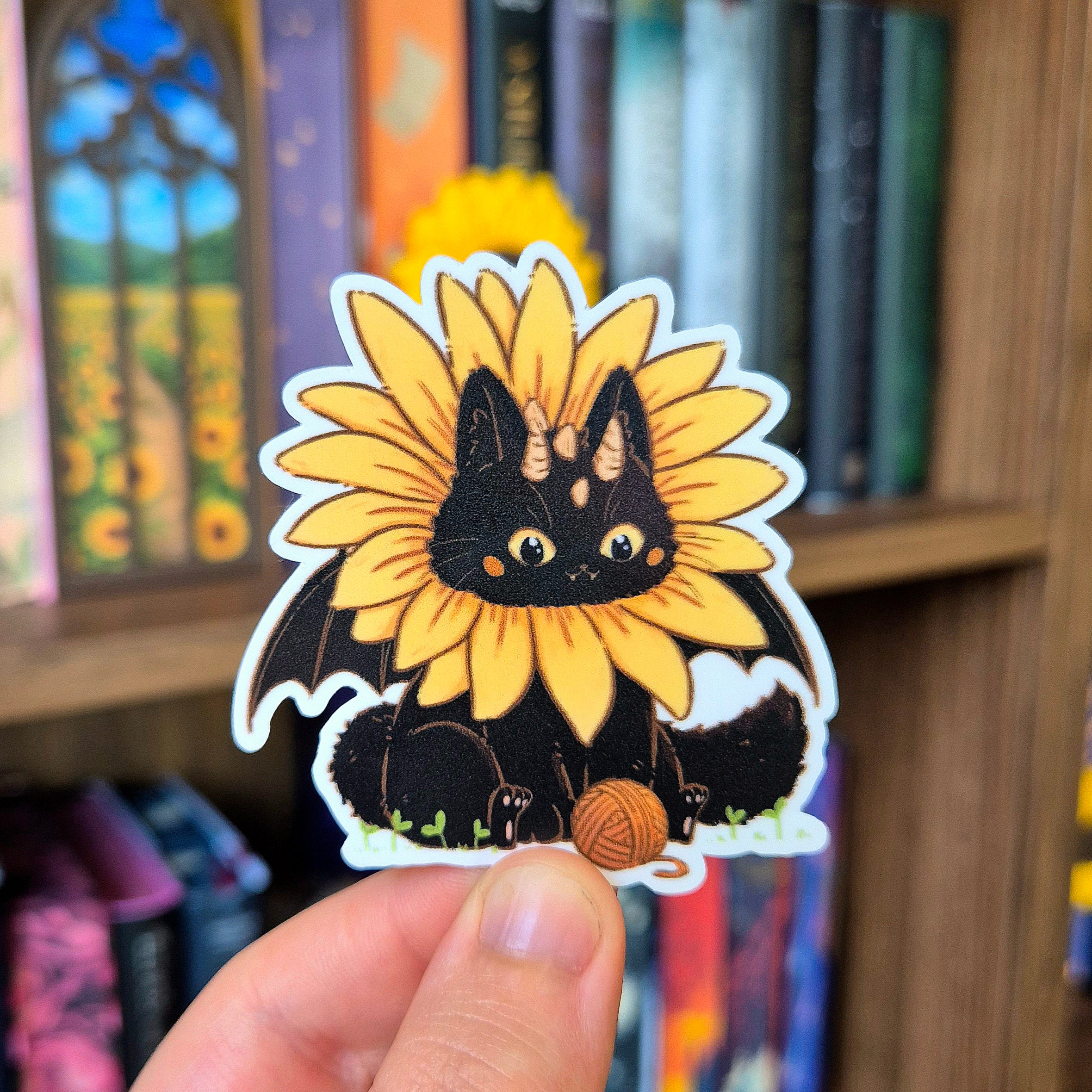 Bookish Sticker - Draakat Zonnebloem 