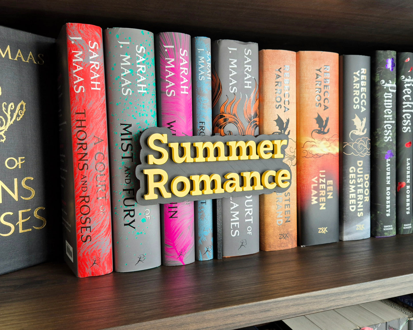 Bookshelf Peekout Sign - Summer Romance