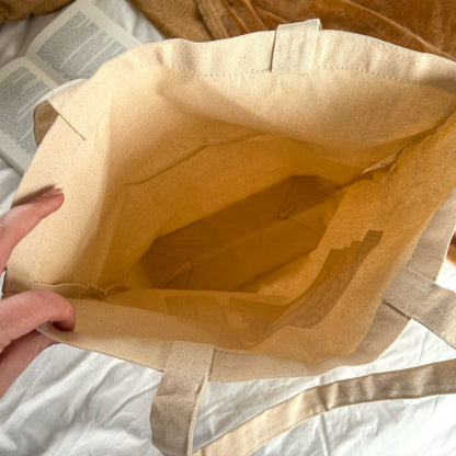 Tote bag - Floral Book Pile