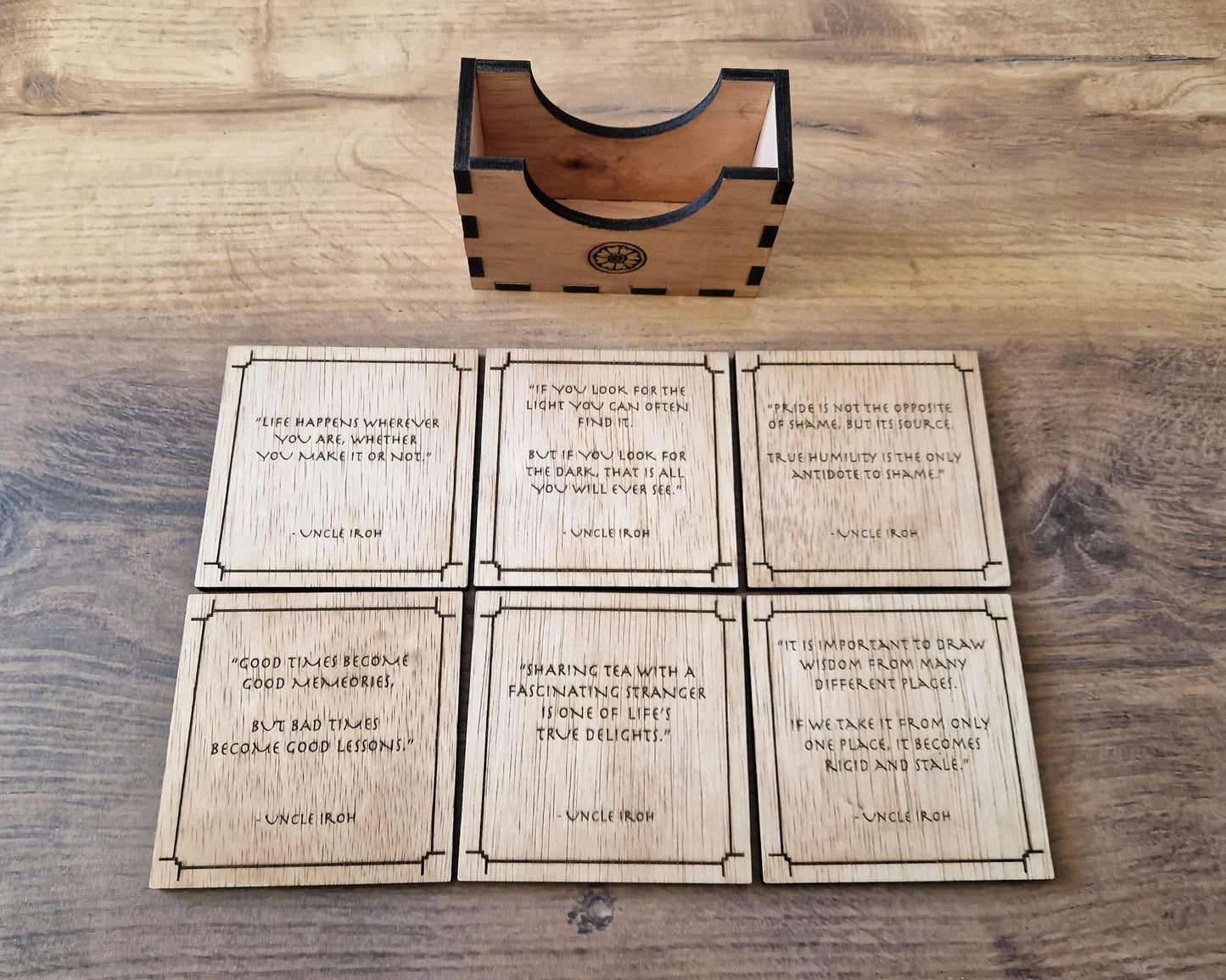 Uncle Iroh Inspired Coasters - Set of 6