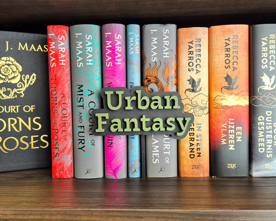 Bookshelf Peekout Sign - Urban Fantasy