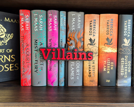 Bookshelf Peekout Sign - Villains