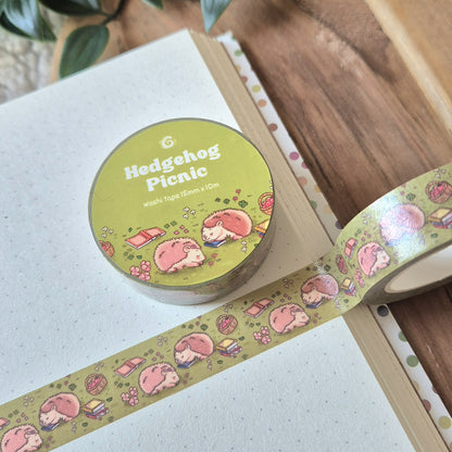 Washi Tape - Hedgehog Picnic