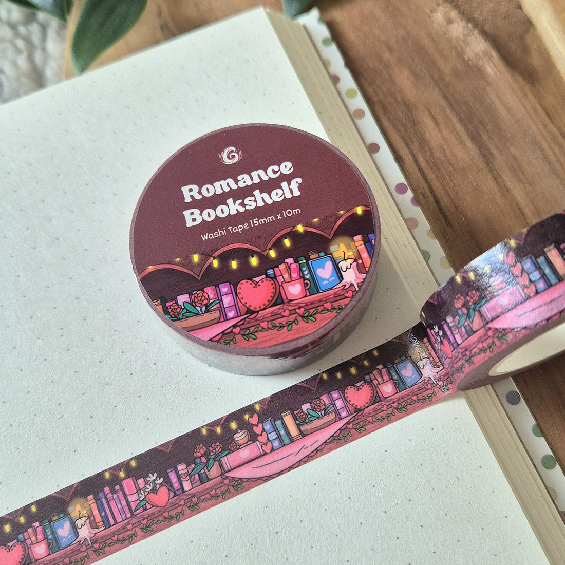 Washi Tape - Romance Bookshelf