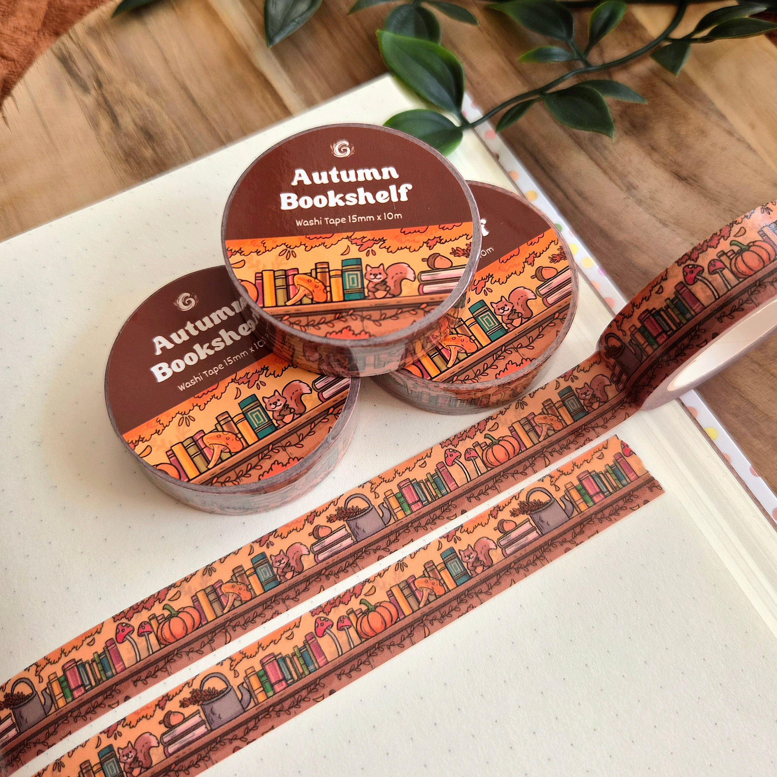 Washi Tape - Autumn Bookshelf