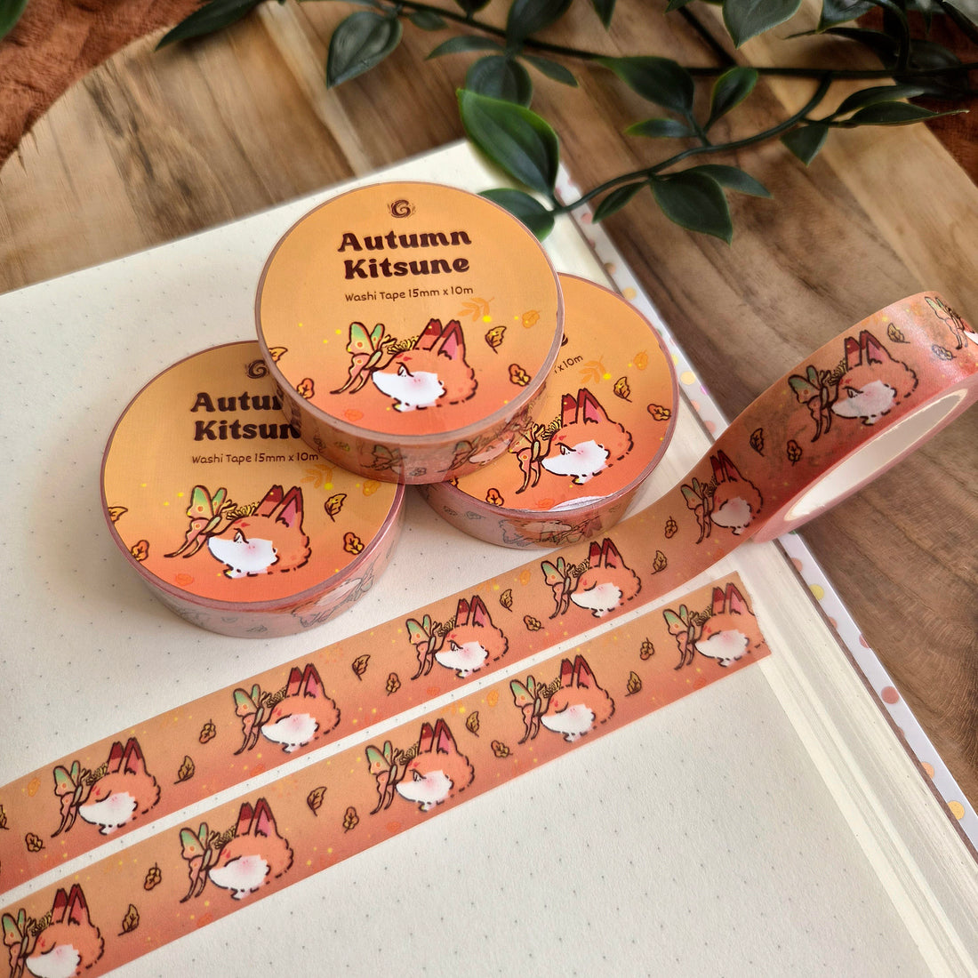 Washi Tape - Autumn Kitsune