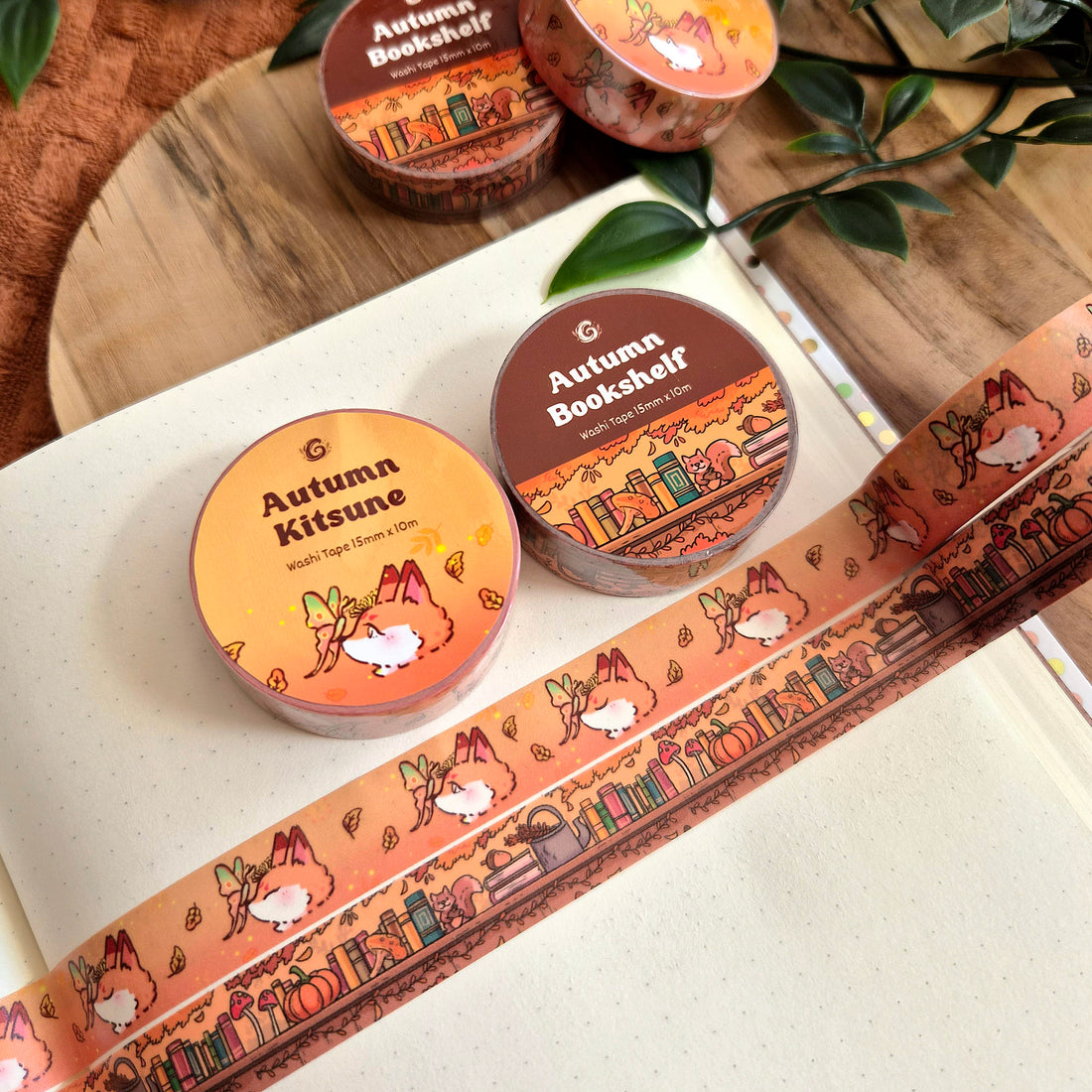 Washi Tape - Autumn Kitsune