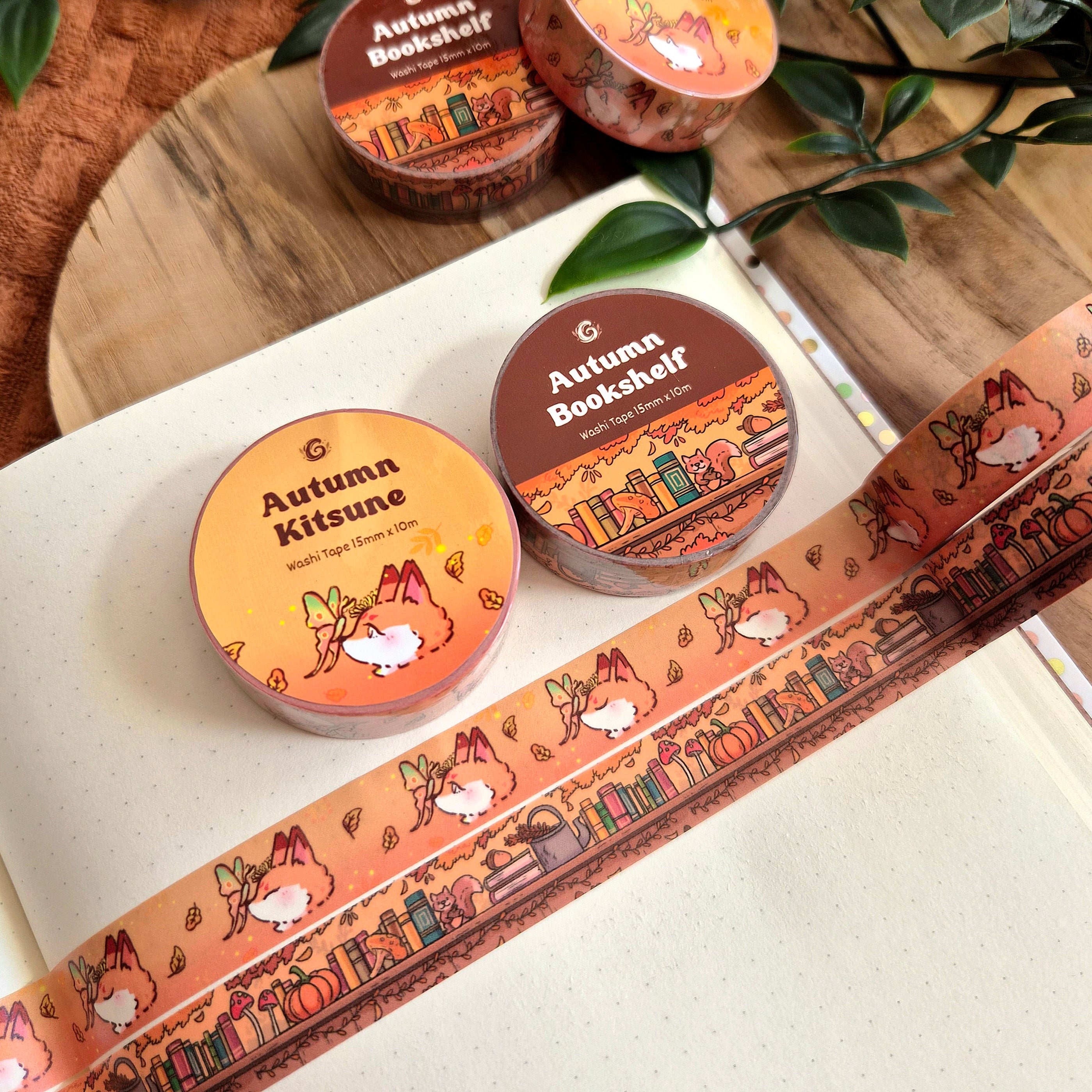 Washi Tape - Autumn Bookshelf