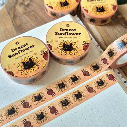Washi Tape - Draakat Zonnebloem