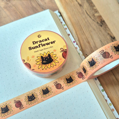 Washi Tape - Draakat Zonnebloem