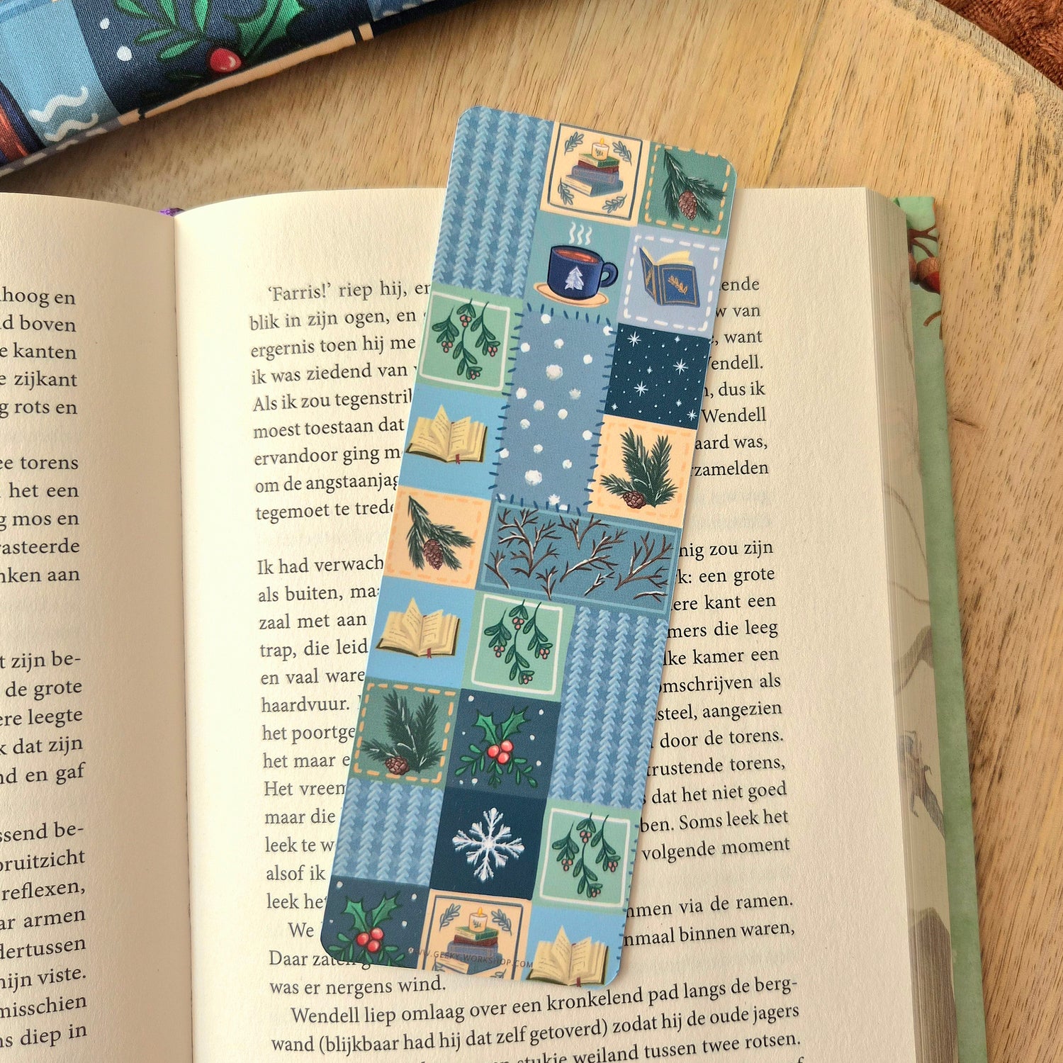 Boekenlegger - Winter Patchwork