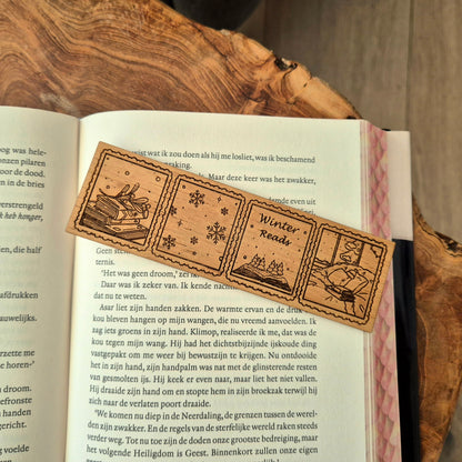 Wooden Bookmark - Winter Reads