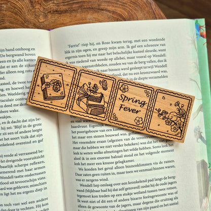 Houten Boekenlegger - Spring Fever