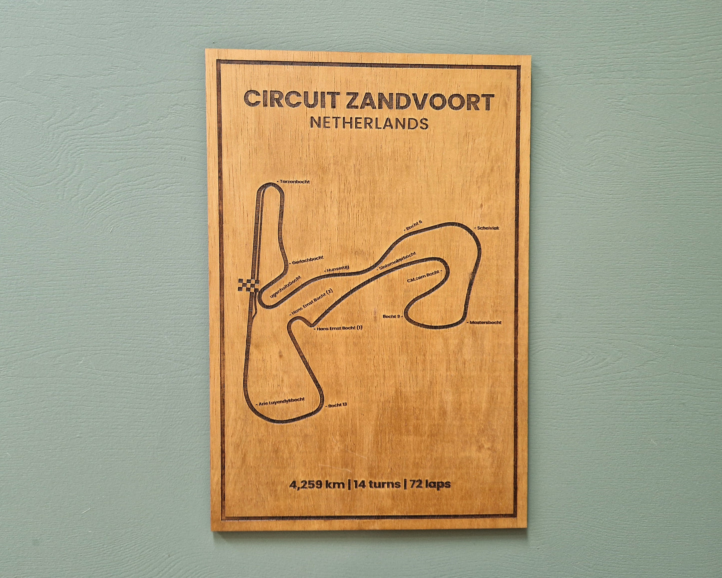 Formule 1 Wandbord - Circuit Zandvoort