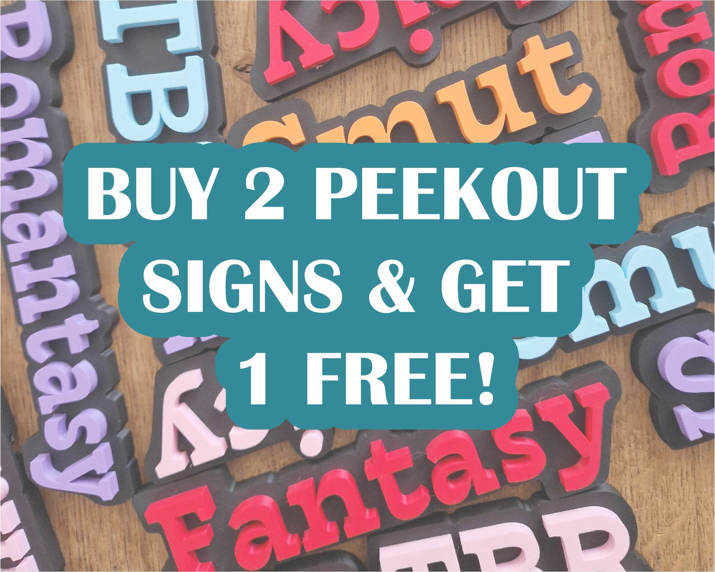 Bookshelf Peekout Sign - Fantasy