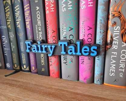 Bookshelf Peekout Sign - Fairy Tales