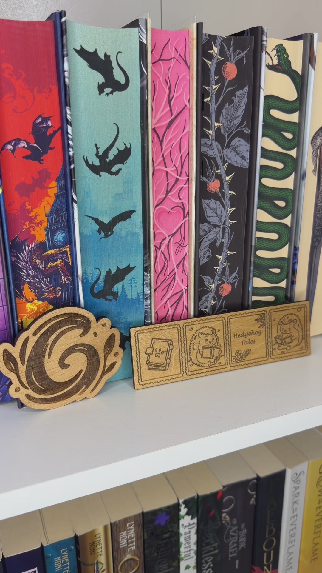 Wooden Bookmark - Hedgehog Tales