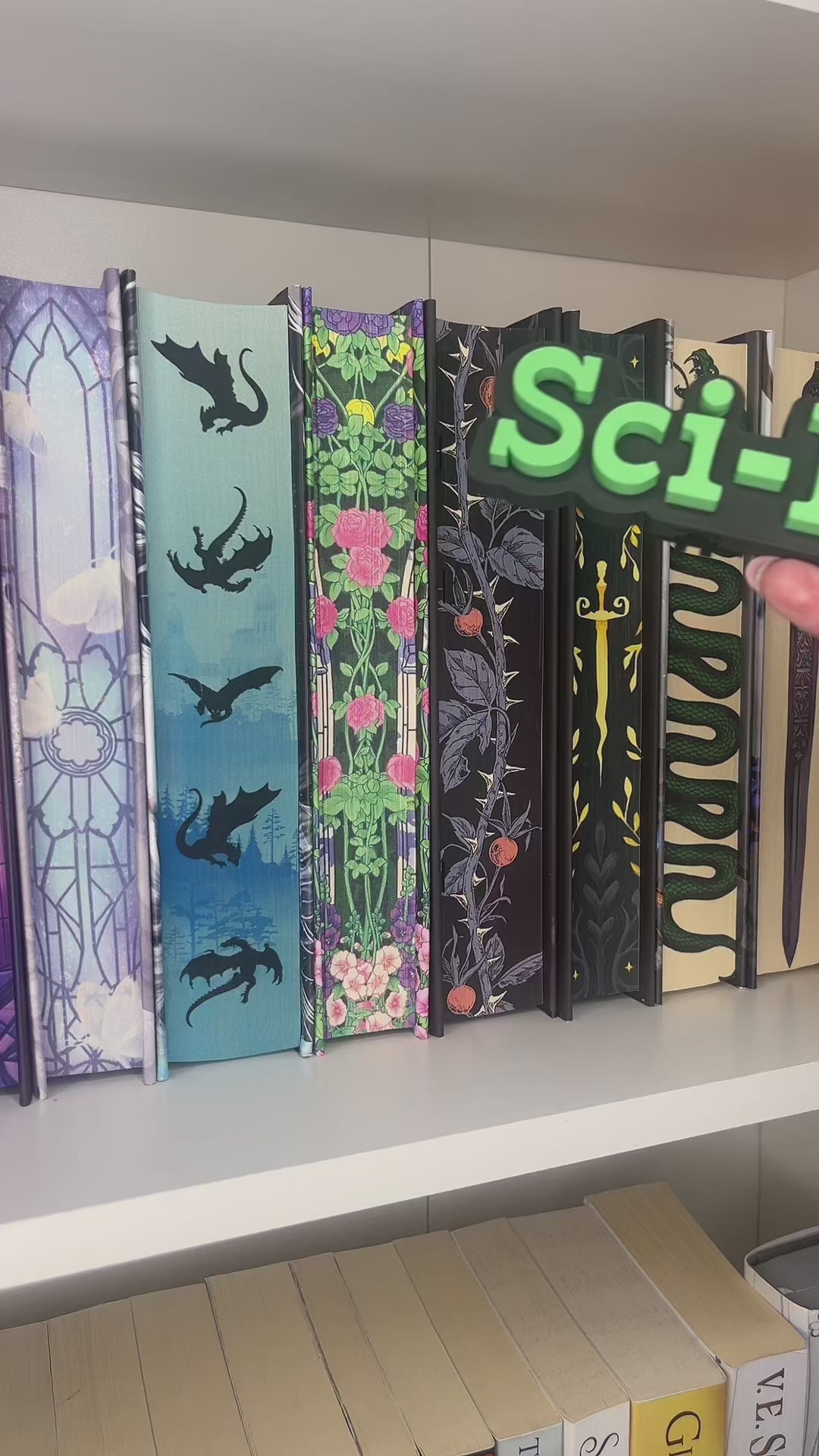 Bookshelf Peekout Sign - Sci-Fi