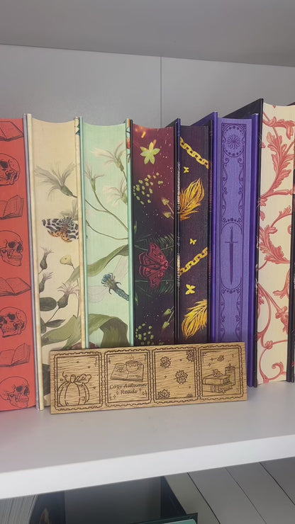 Wooden Bookmark - Cozy Autumn Reads