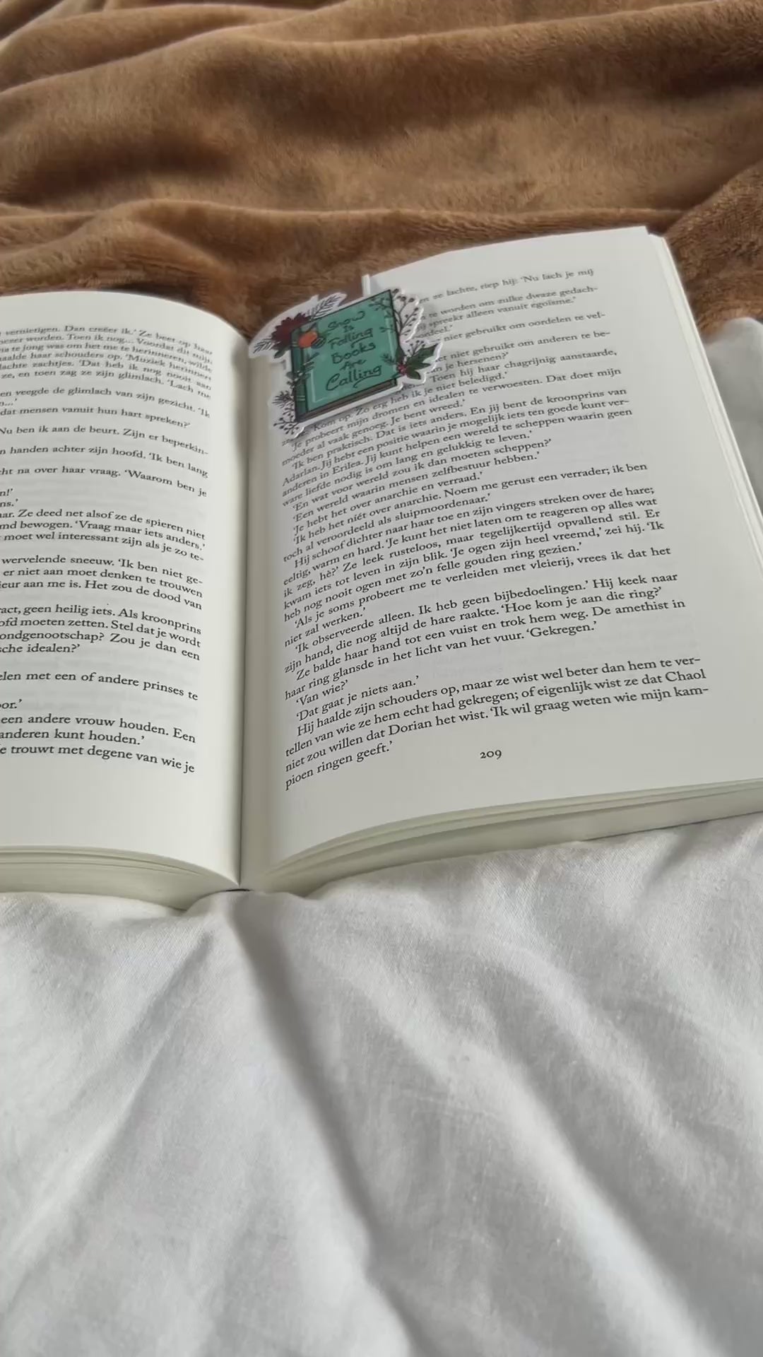 Magnetic bookmark - Winter Window