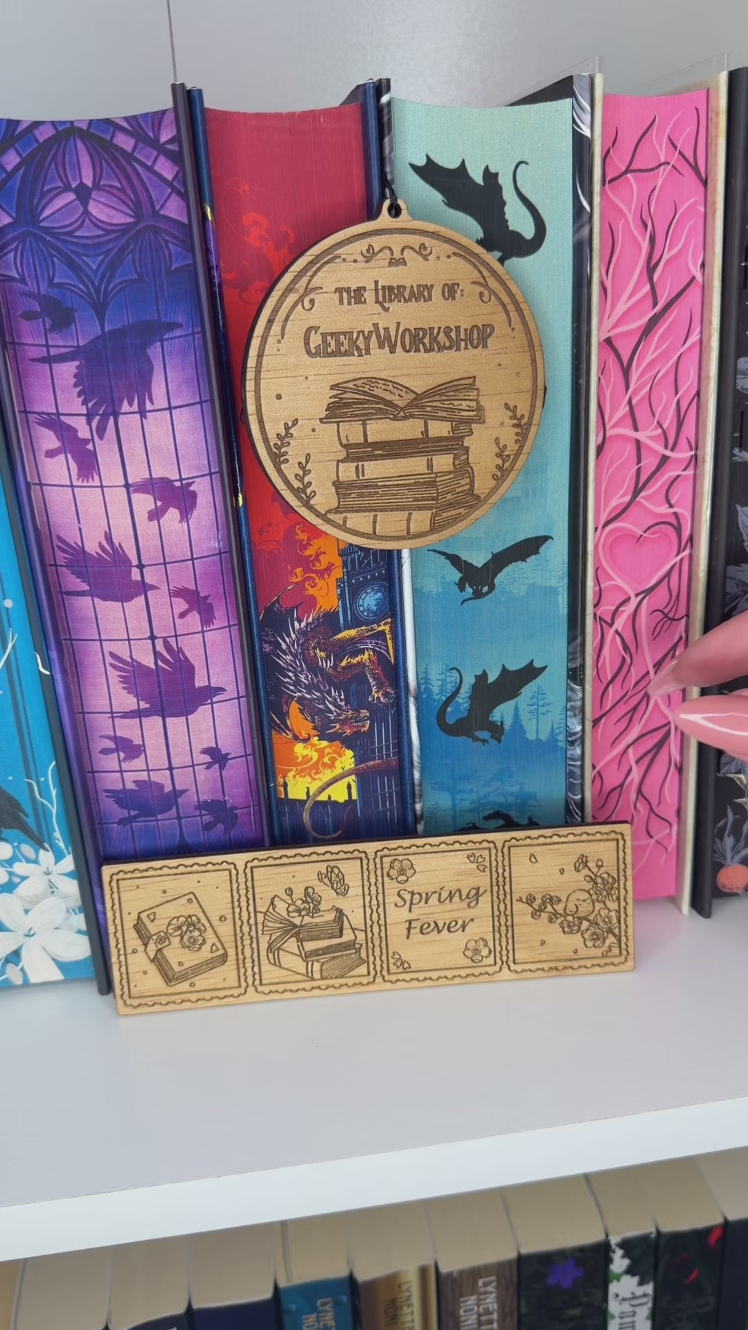Wooden Bookmark - Spring Fever