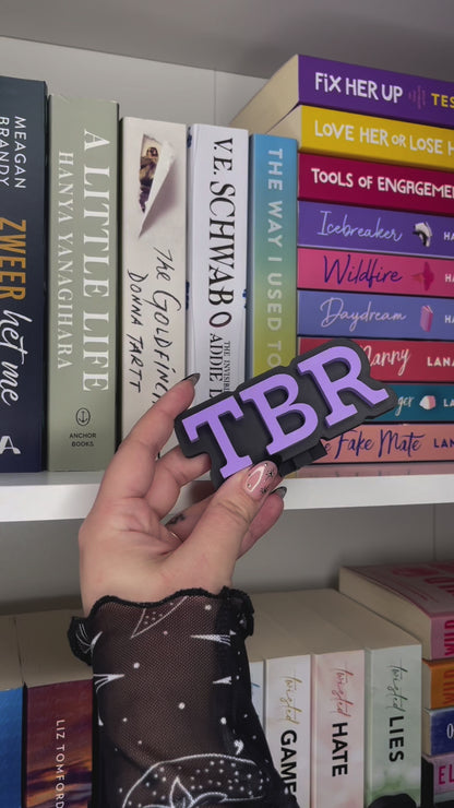 Bookshelf Peekout Sign - TBR