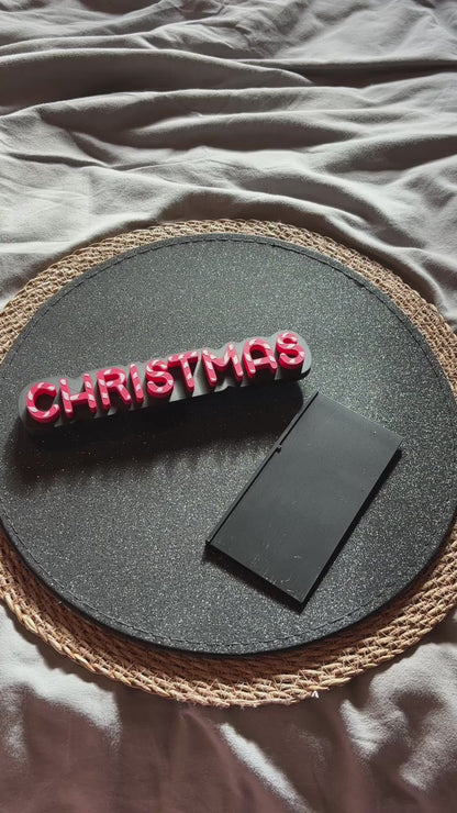 Bookshelf Peekout Sign - Candy Cane Christmas