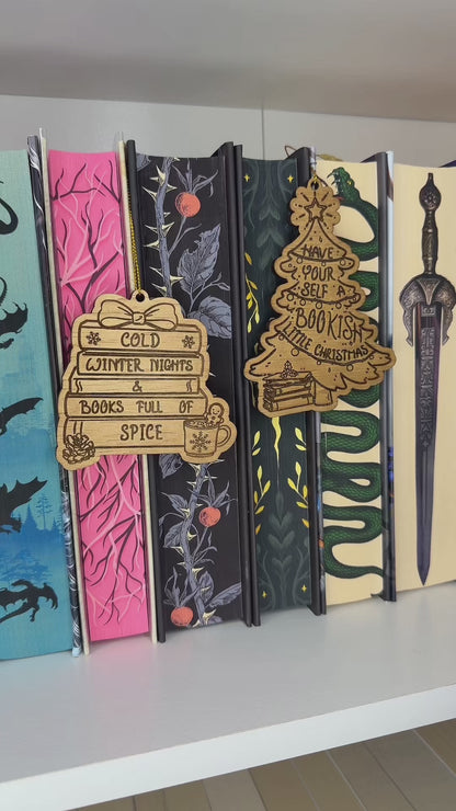 Bookish Ornament - Holly Jolly Bookmas