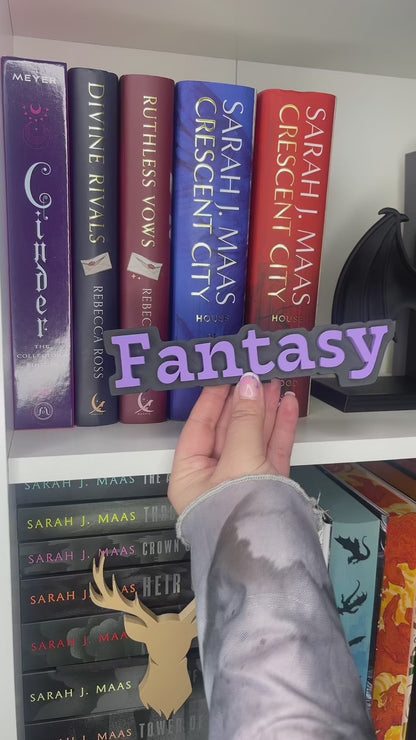 Bookshelf Peekout Sign - Fantasy