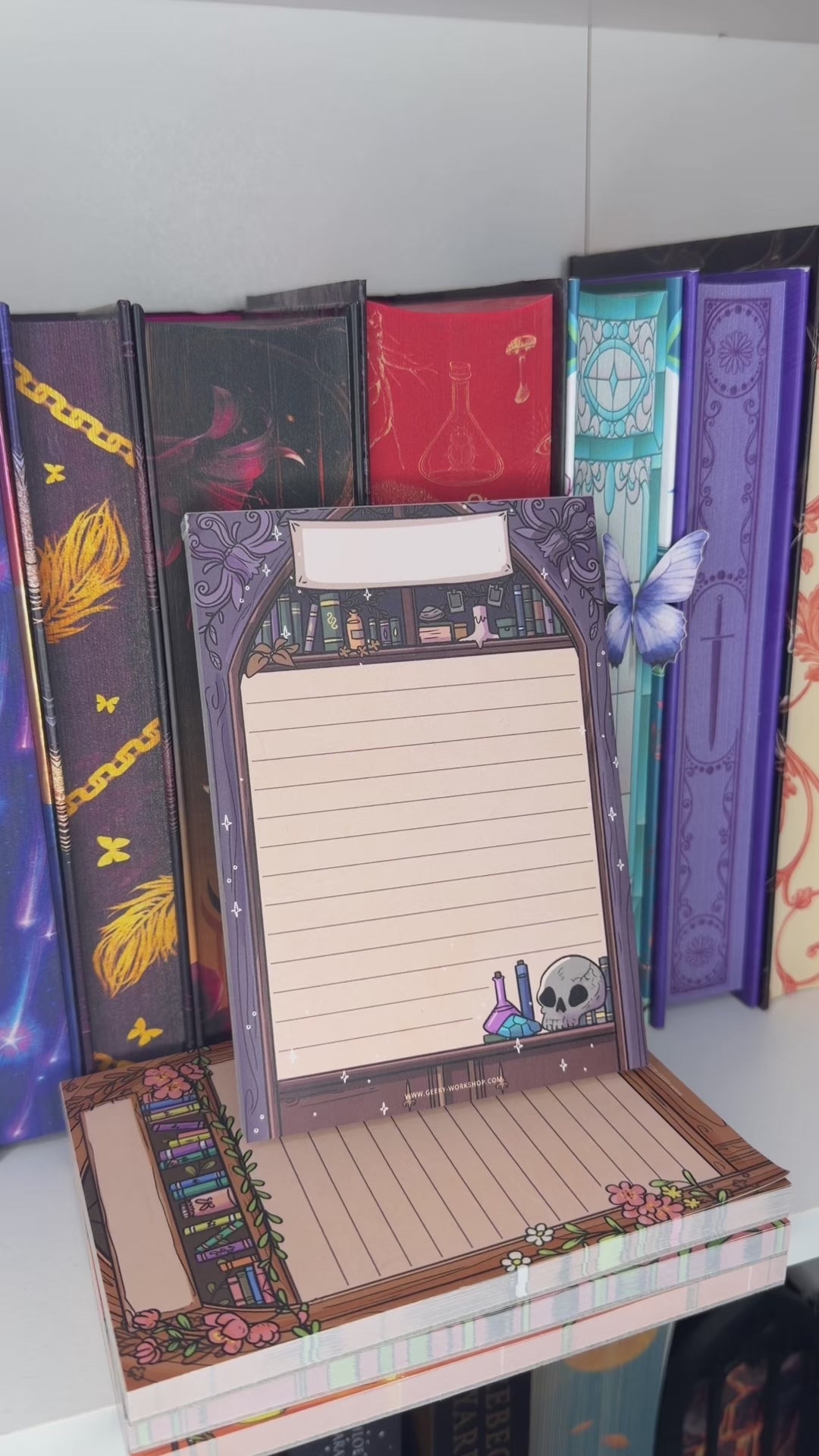 Notepad - Fantasy Bookcase