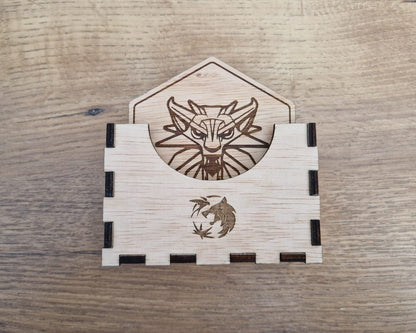 The Witcher Schools Inspired Coasters set of 6 - Witcher Fan Gift - Home Decor - Present - Housewarming Gift - Geralt of Rivia, Gift Ideas